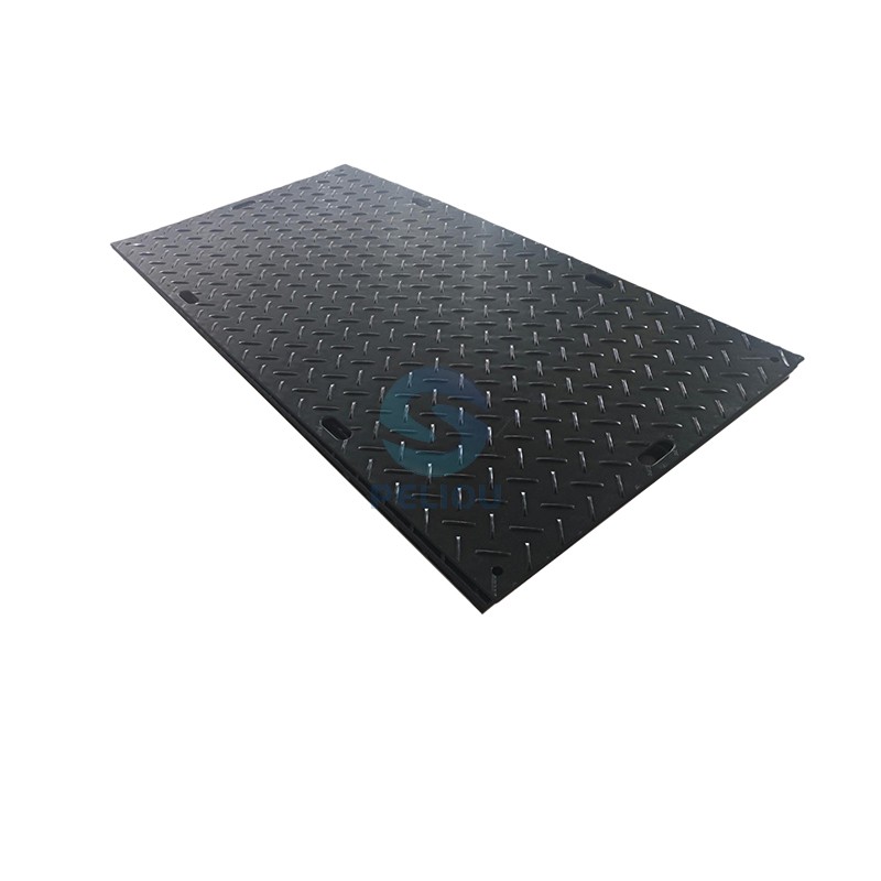 Puzzle-Style HDPE Ground Protection Mats: Anti-Slip Modular Flooring for Indoor Warehous