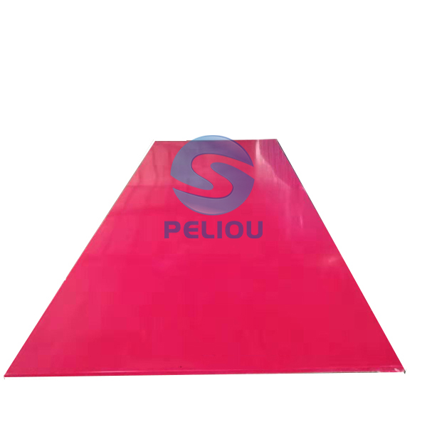 Red Smooth UHMWPE Sheet